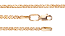 Полновесный золотой браслет Глаз пантеры диаметром проволоки 0.50мм c алмазной огранкой 2 сторон