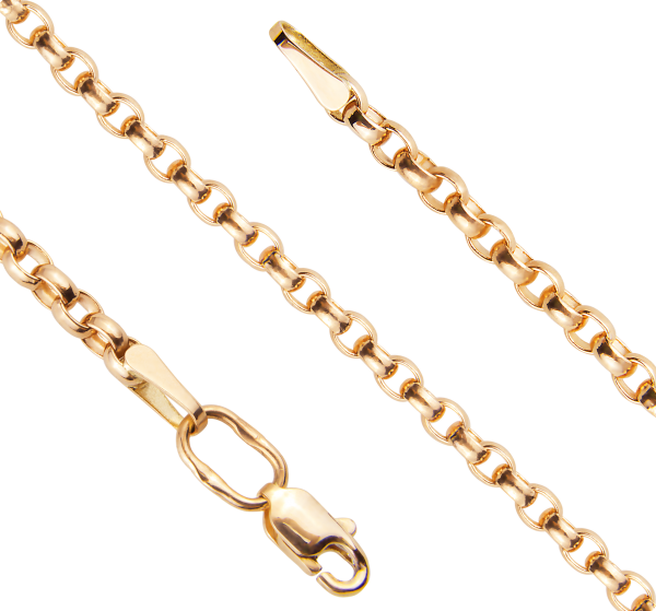 Пустотелый золотой браслет Форцатина диаметром трубки 0.80мм
