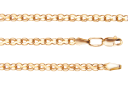 Полновесная золотая цепь Кардинал диаметром проволоки 0.50мм c алмазной огранкой 2 сторон